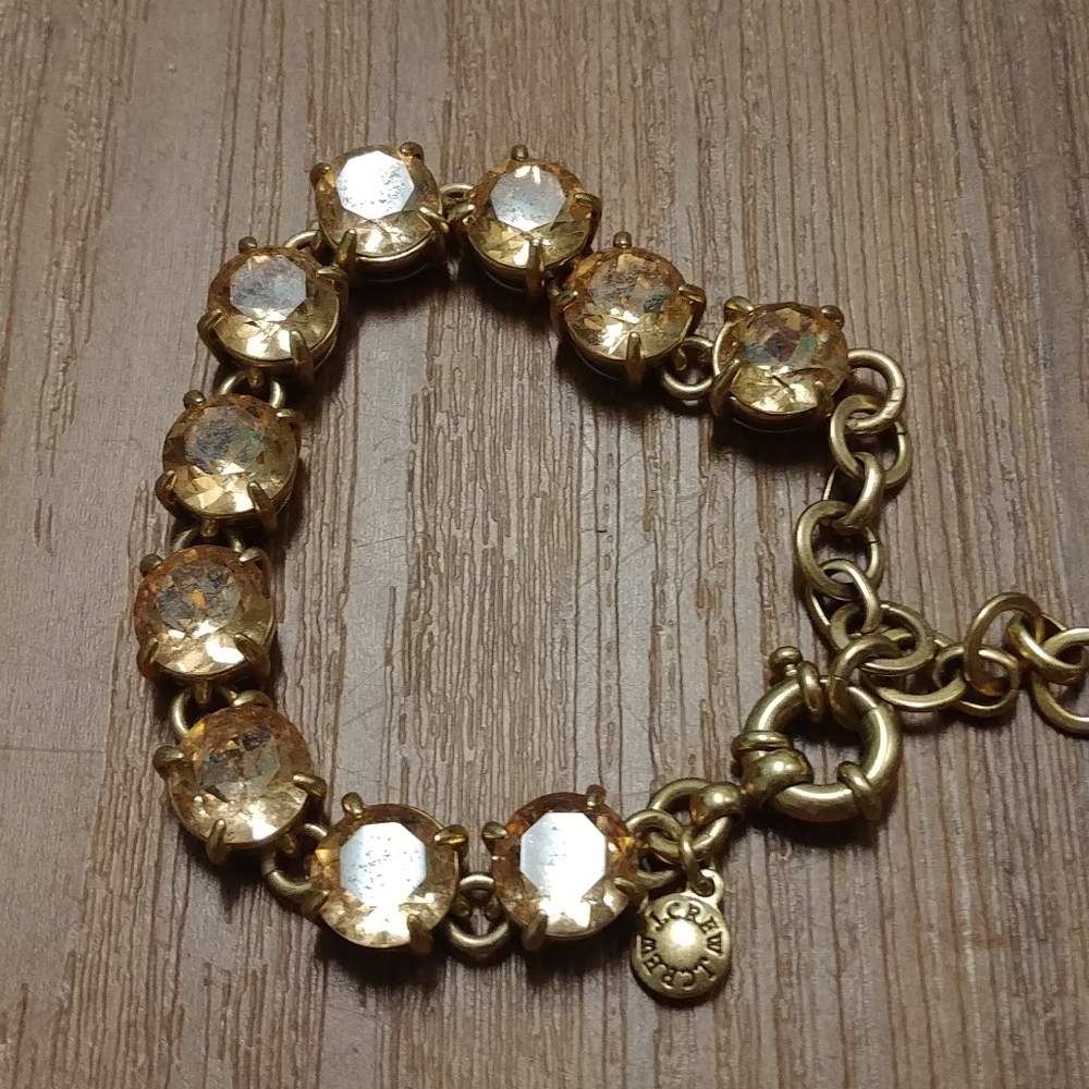 SOLD J.Crew champagne crystal bracelet - Picture 4 of 7